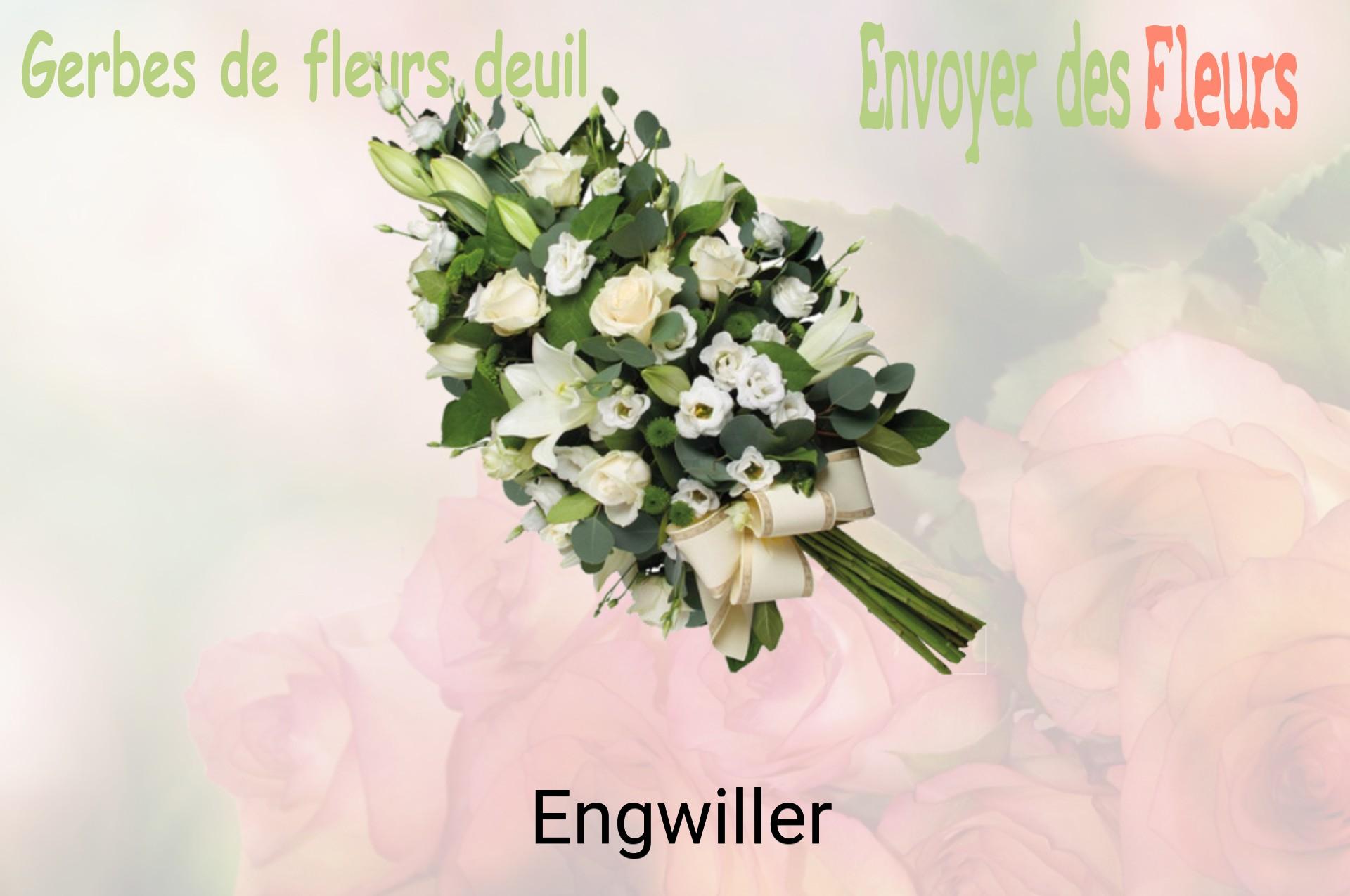 Gerbe de fleurs de deuil livrée à Engwiller